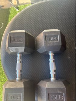 Pair of 30 lb Dumbbells – 60 lbs Total