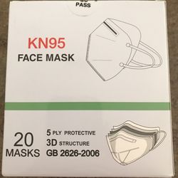 5 Layers Face Masks Protective Masks with Comfortable Ear Loop, Pack of 20