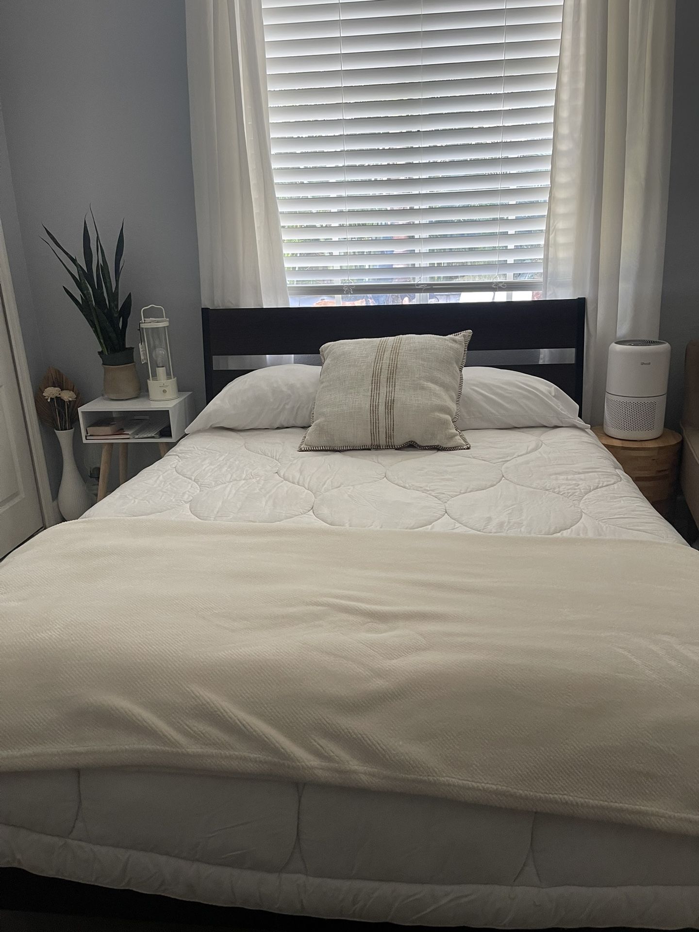 IKEA Queen Bed Mattress and Frame