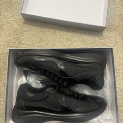 PRADA Black America’s Cups Men’s Size 11.5