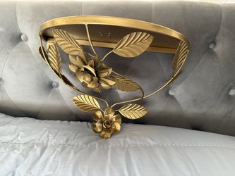 Gold Rose Hanging Shelf