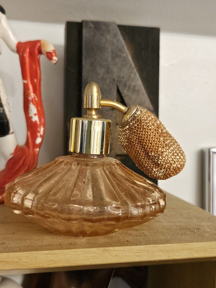 Vintage Midcentury Very Old Glass Perfume Bottle