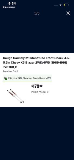 Chevy K5 Blazer Shocks