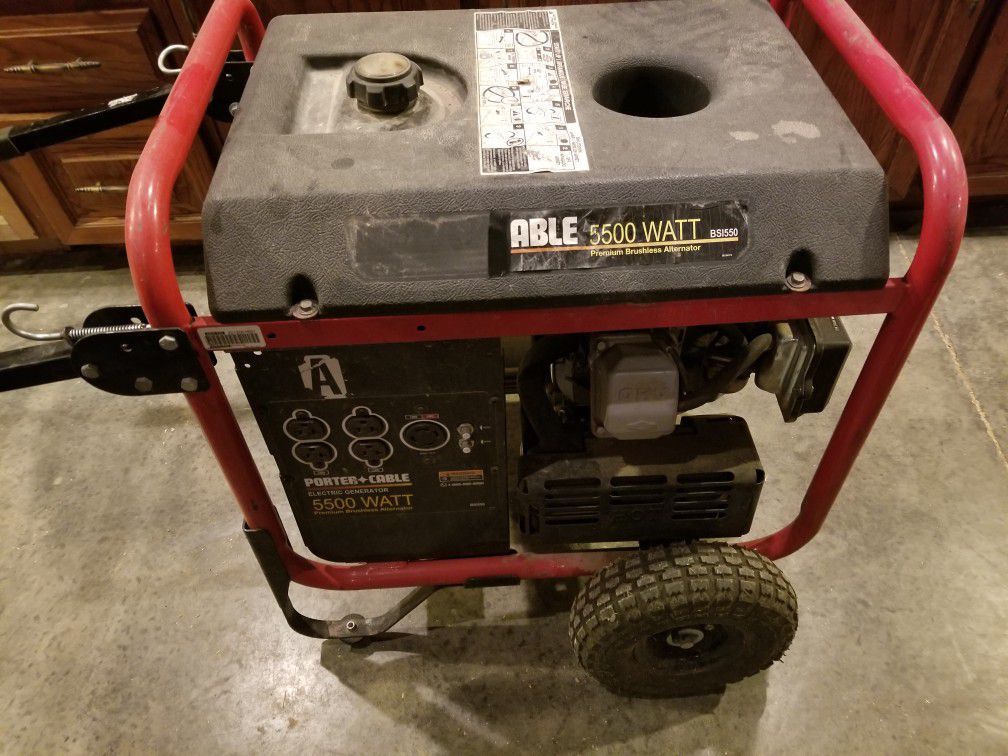 Porter Cable 5500 watt generator