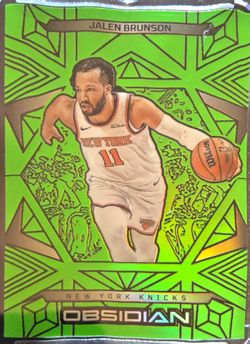 🏀💚🔥 JALEN BRUNSON GREEN OBSIDIAN /25 — #16/25 🔥💚🏀