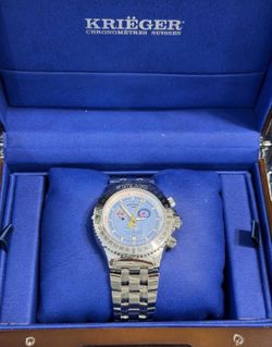 Krieger Tidal Chronoscope 800M Swiss Made Men’s Watch New Box & Papers