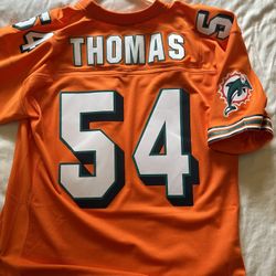 Zach Thomas Jersey - Orange - Miami Dolphins