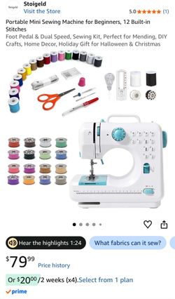 Portable Mini Sewing Machine for Beginners