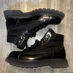 Prada Men Combat Hiking Boots 
