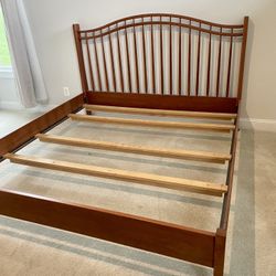 Rare King Cherrywood bed frame. Hunt Country Furniture