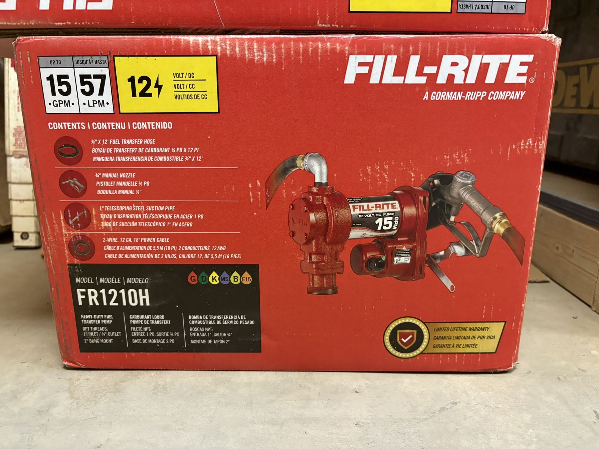 Fill-Rite 15 Gpm Fuel Pump With Hose And Nozzle