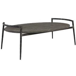 Doran Coffee Table - Forged Iron Base