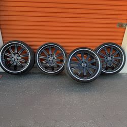 22 Inch Ashanti Wheels 5-112