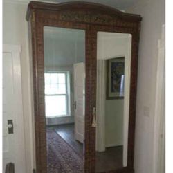 French Louis XVI Armoire Satinwood with Bronze Mounts