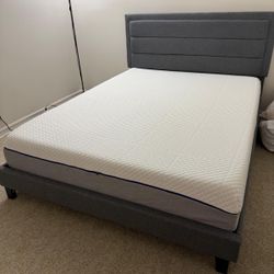 Queen-size bed with mattress included 