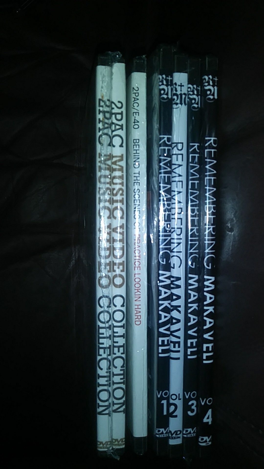 2pac 10 DVD Discs with studio, performances, interviews, behind the scenes and more!