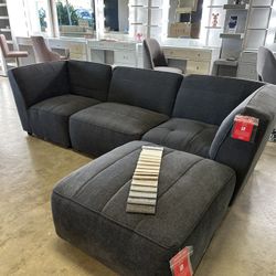 Modern Mid-Century Modular Sectional Sofa Chaise Couch