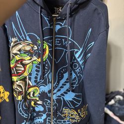 Ed Hardy zip up hoodie
