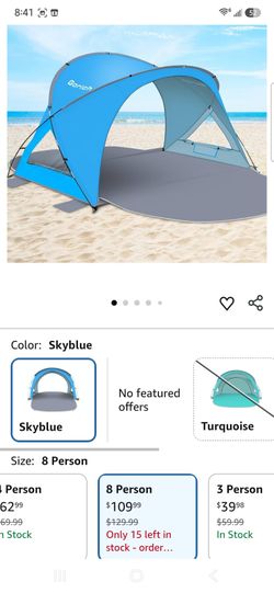 Gorich 6-Person Beach Tent Sun Shelter