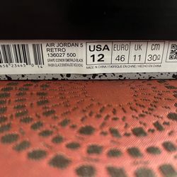 Jordan 5 'Alternate Grape'