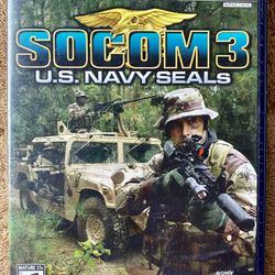 SOCOM 3: U.S. Navy SEALs PS2 (Sony PlayStation 2, 2005) Complete & Tested!