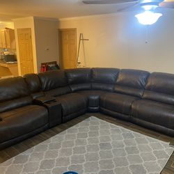 Sectional Sofa With Power Recliners