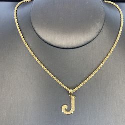 10kt Real Gold Chain 10kt Real Gold Pick Any Initial