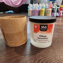 New 365 by Whole Foods Market Citrus Sunshine Candle, 8 OZ