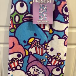 Hello Kitty Beach Towel 27in x 54in