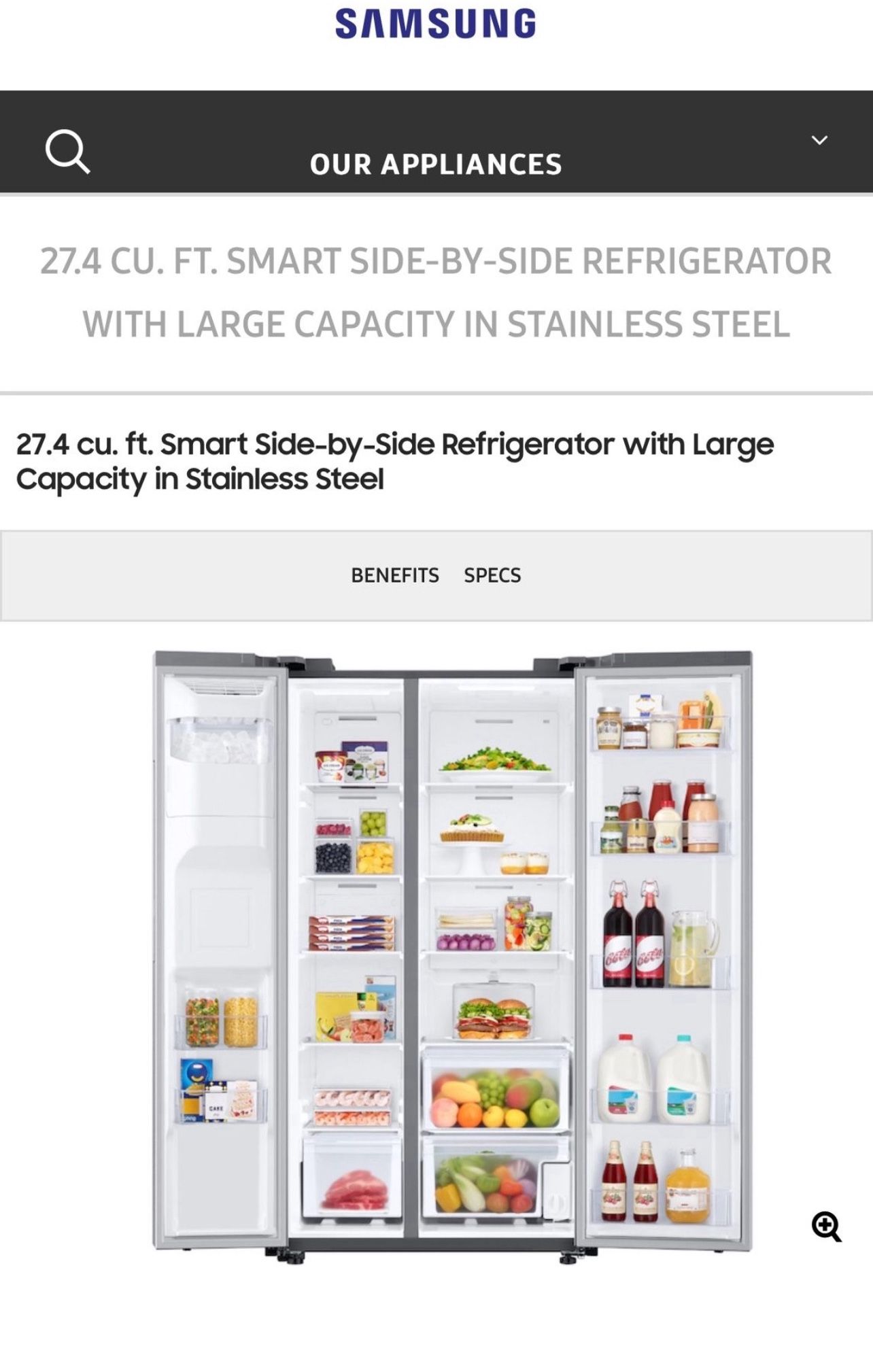 refrigerator samsung Appliances