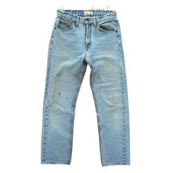 Vintage Levis 505 Orange Tab Jeans Straight Leg Made In USA Fixed By Fox Size 30x27.5in
