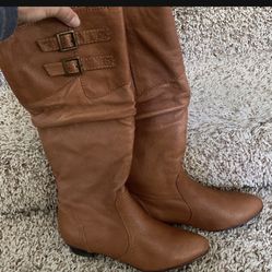 Cognac Boots Brown Size 7.5 Steve Madden