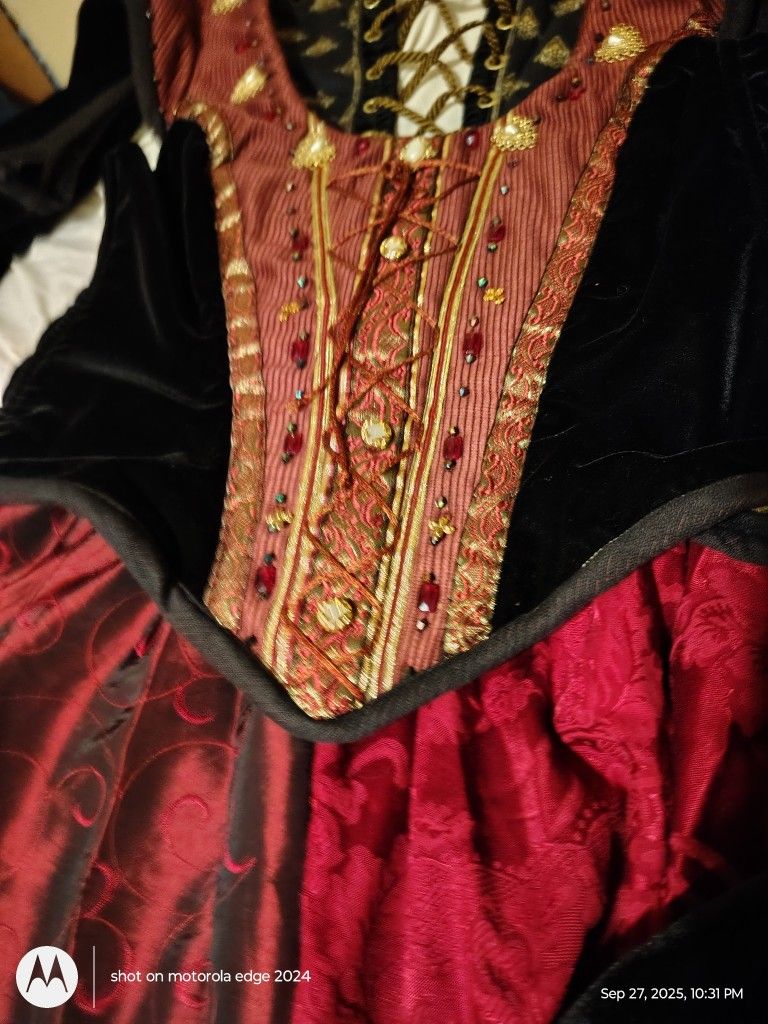 Gorgeous Renaissance Handmade Dress. Used