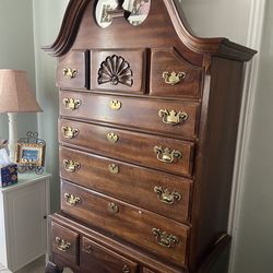Colonial Tallboy Antique Dresser