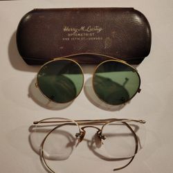 Antique 1/10 12k gf Glasses Octognal
