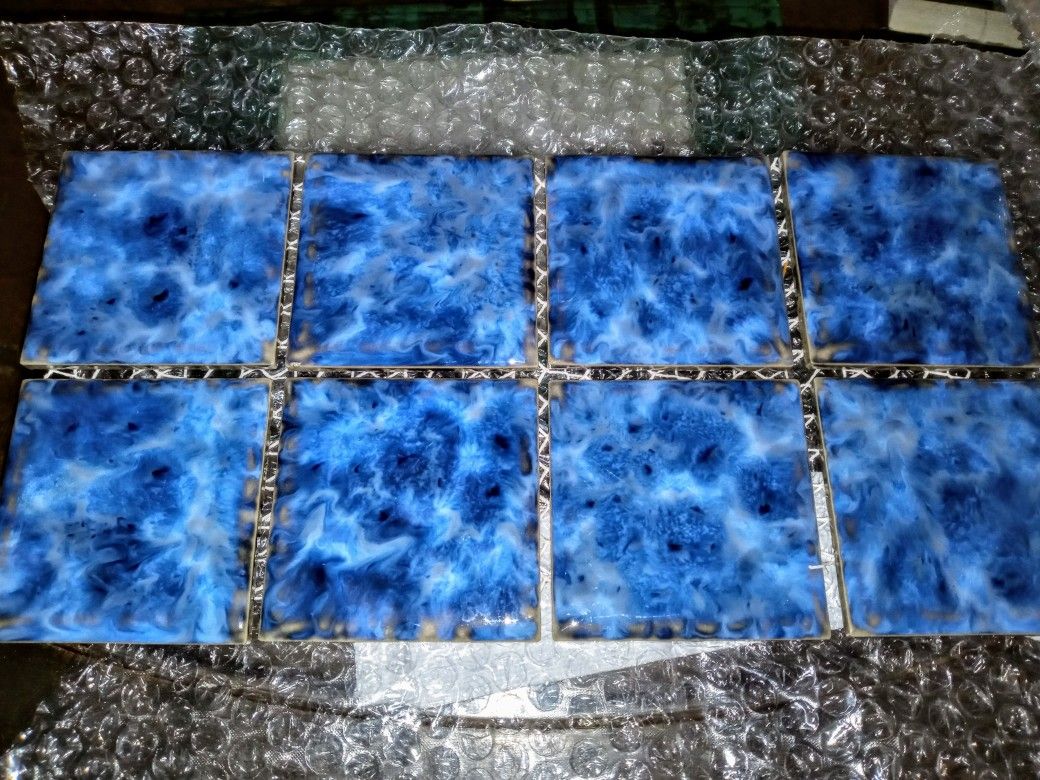 **Reserved-Carolyn** Gorgeous Porcelain Mosaic Tiles-New/Unused
