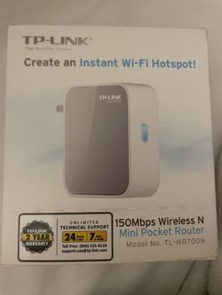 TP-Link Mini WiFi Router TL-WR700N – Portable 150Mbps Hotspot