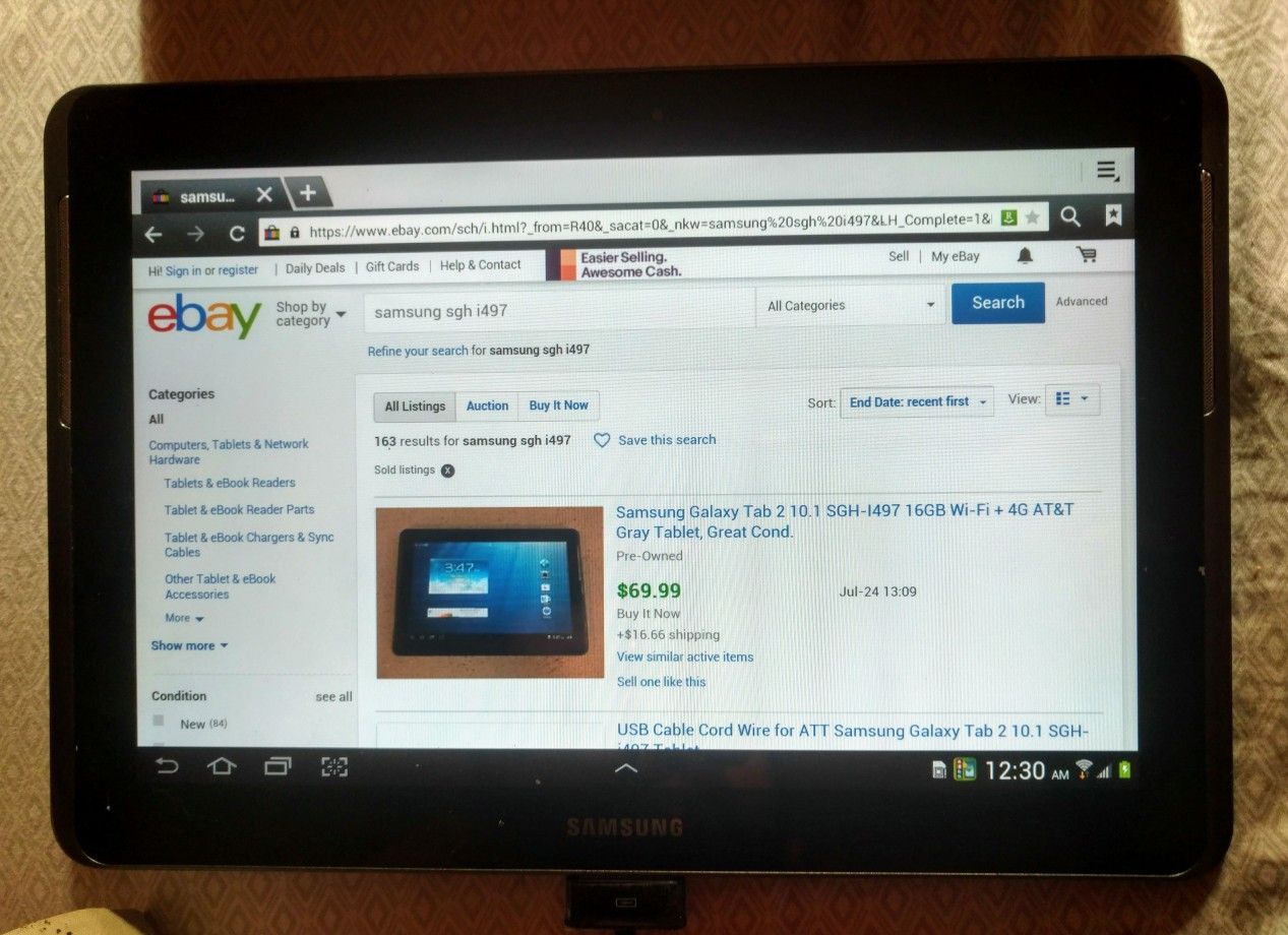 Samsung SGH-I497 10.1" Tablet AT&T