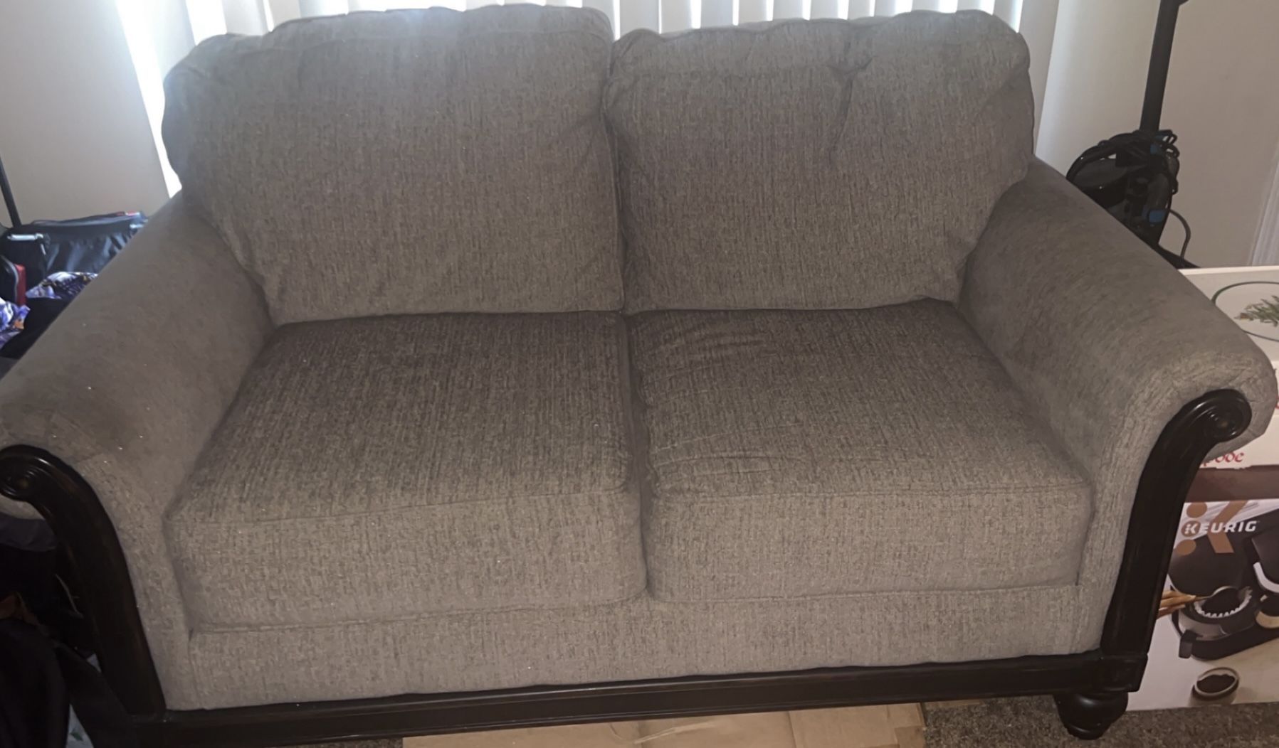 Ashley Furniture Brown Loveseat