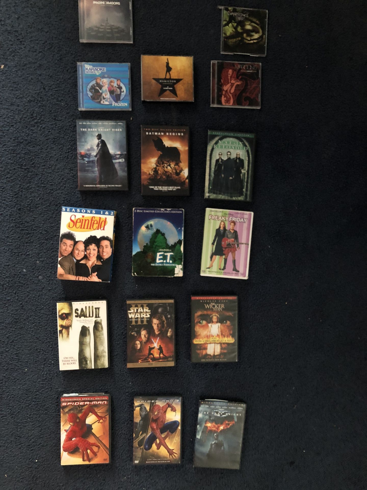 TV And Movie DVD’s & Music CD’s