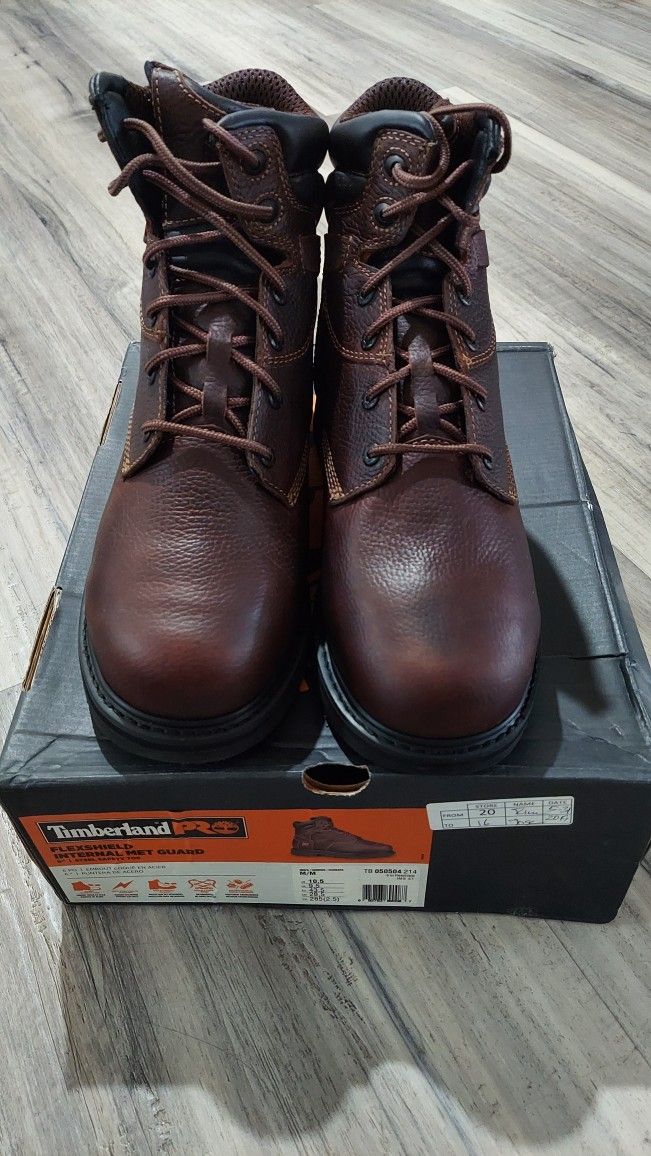 Timberland Flexshield Internal Met Guard Steel Toe Shoe Size 10.5