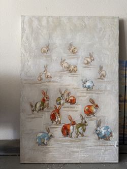 Rabbit art painting