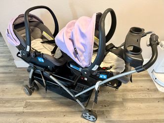 Baby twin stroller