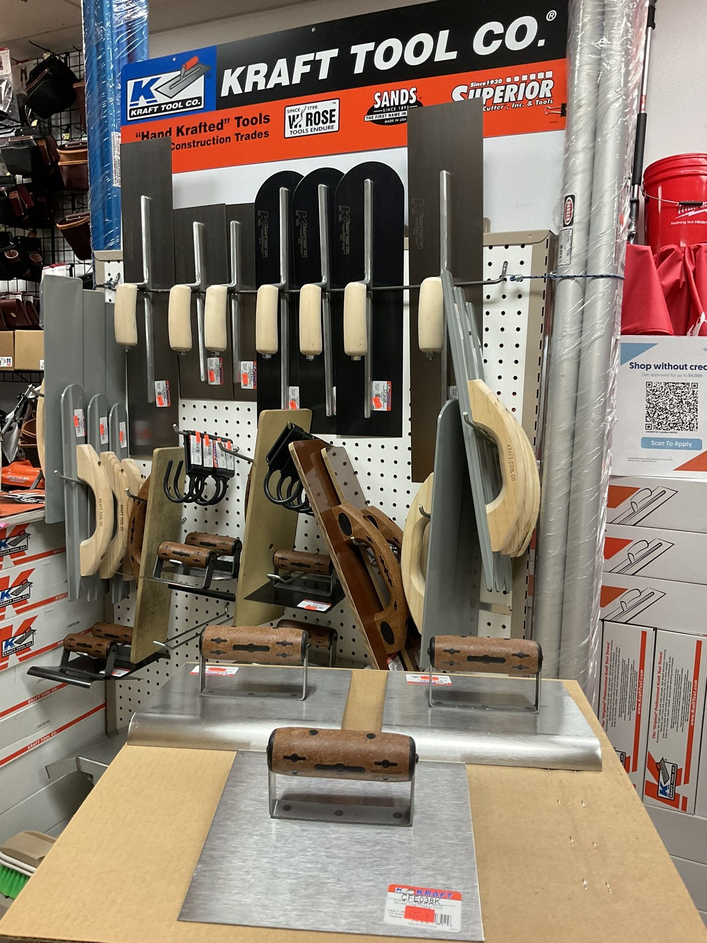 KRAFT 8" x 8" 3/4"R 7/8"L Elite Series Five Star™ Stainless Steel Hand Edger with Cork Handle $22EACH