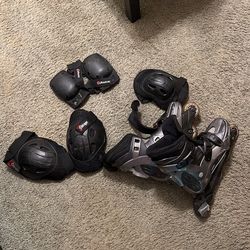 Roller Blades And Pads