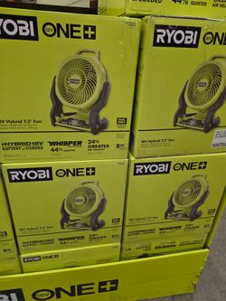 RYOBI 18V CORDLES VARIABLE SPEED FAN TOOL ONLY NEW