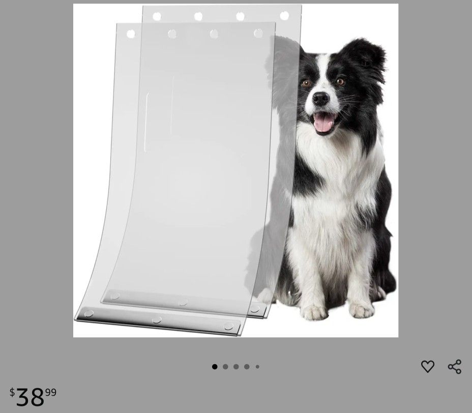2-Pack Dog Door Replacement Flaps - Compatible with Ruff Weather XL Dog Door, Safe and Free Access for Pets