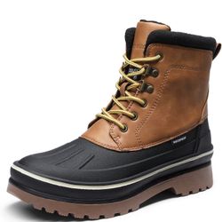 Bruno Marc Men's Insulated Waterproof Snow Boots Warm Fur Lined Outdoor Winter Boot