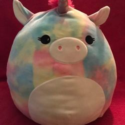 Squishmallow 2021 Esmeralda Tie Dye 16” Unicorn NEW Without Tag!