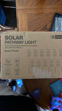 Solar Pathway Lights 12-Pack (Model TPL054)